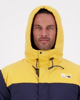 K-Way MMXXI Men's Campside Down Jacket -  navy-yellow