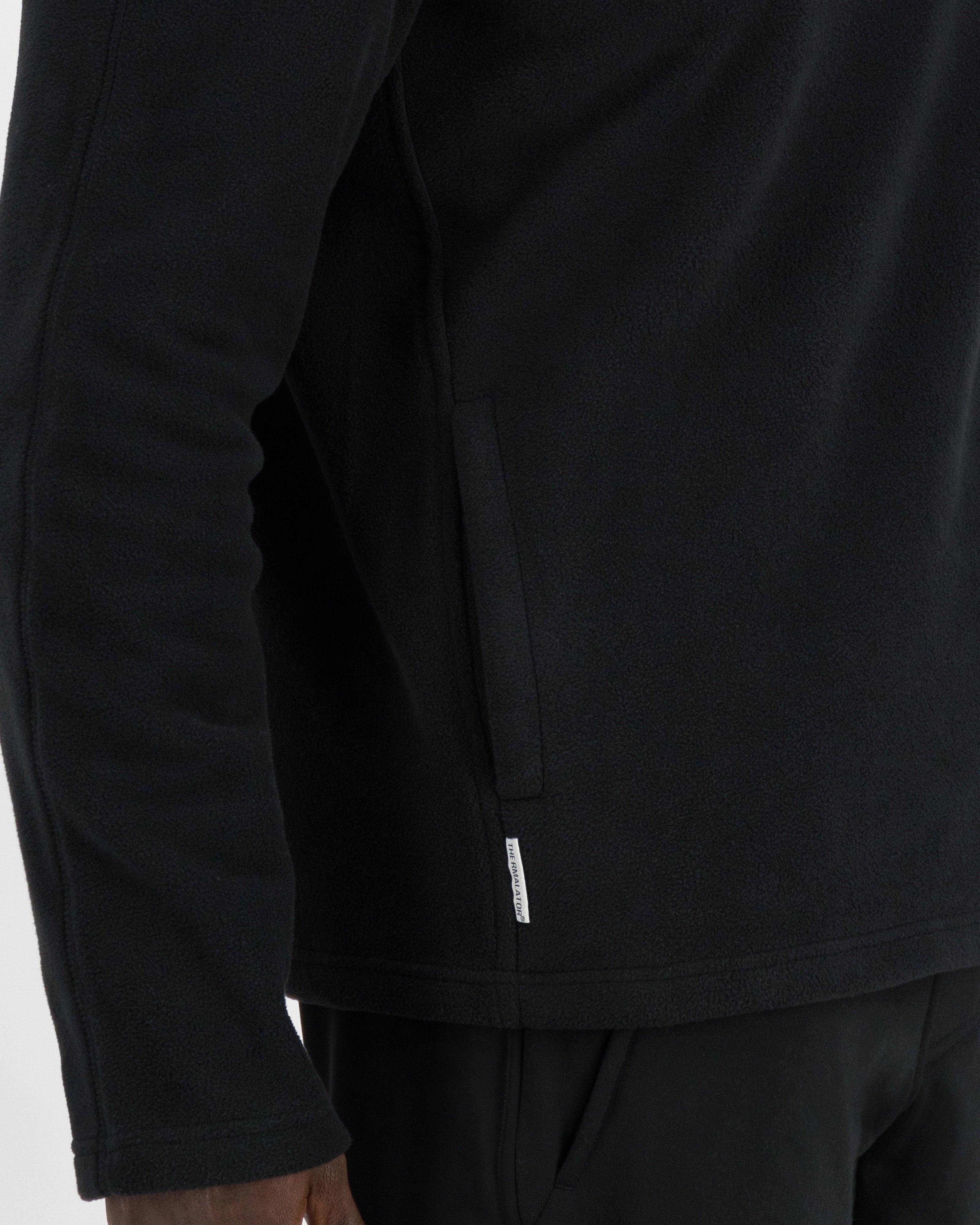 K-Way Men's Retro Snap Fleece -  black