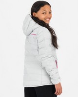 K-Way Kids Aiyana Re:Down Hooded Jacket -  silver