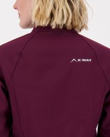 K-Way Women’s Mira Eco Softshell Jacket -  plum-black