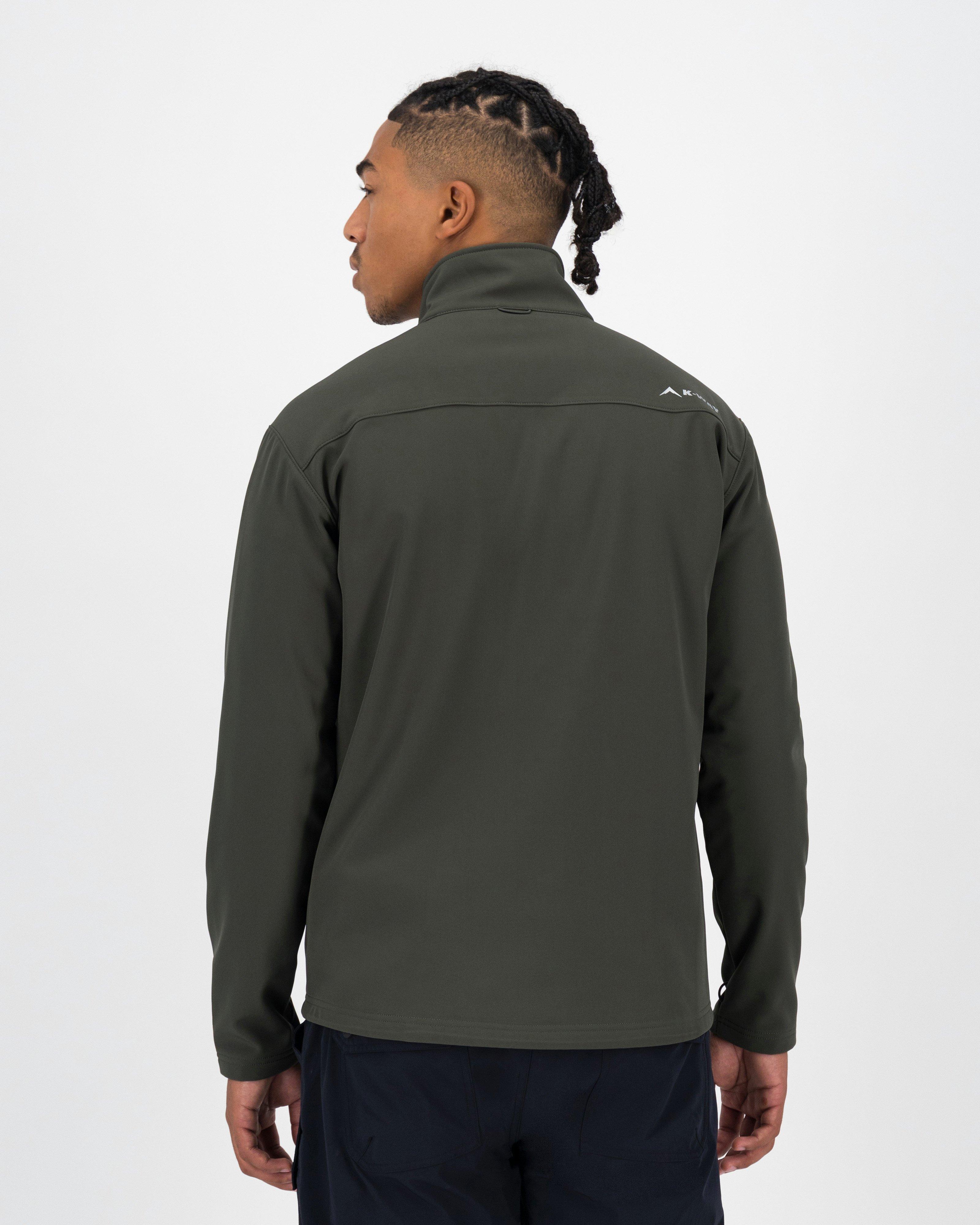 K-Way Men’s Felixx Eco Softshell Jacket -  Dark Olive