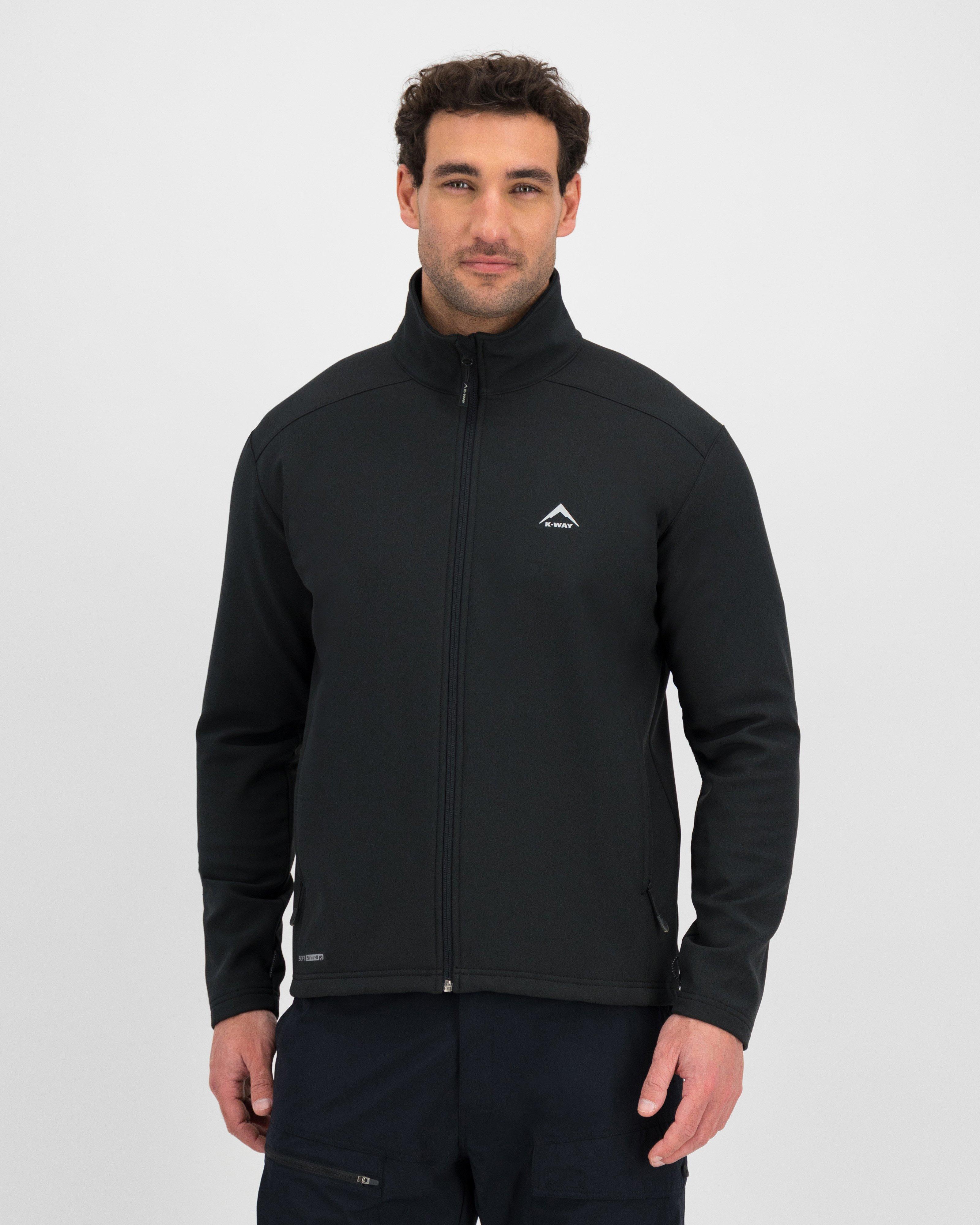 K-Way Men’s Felixx Eco Softshell Jacket -  Black