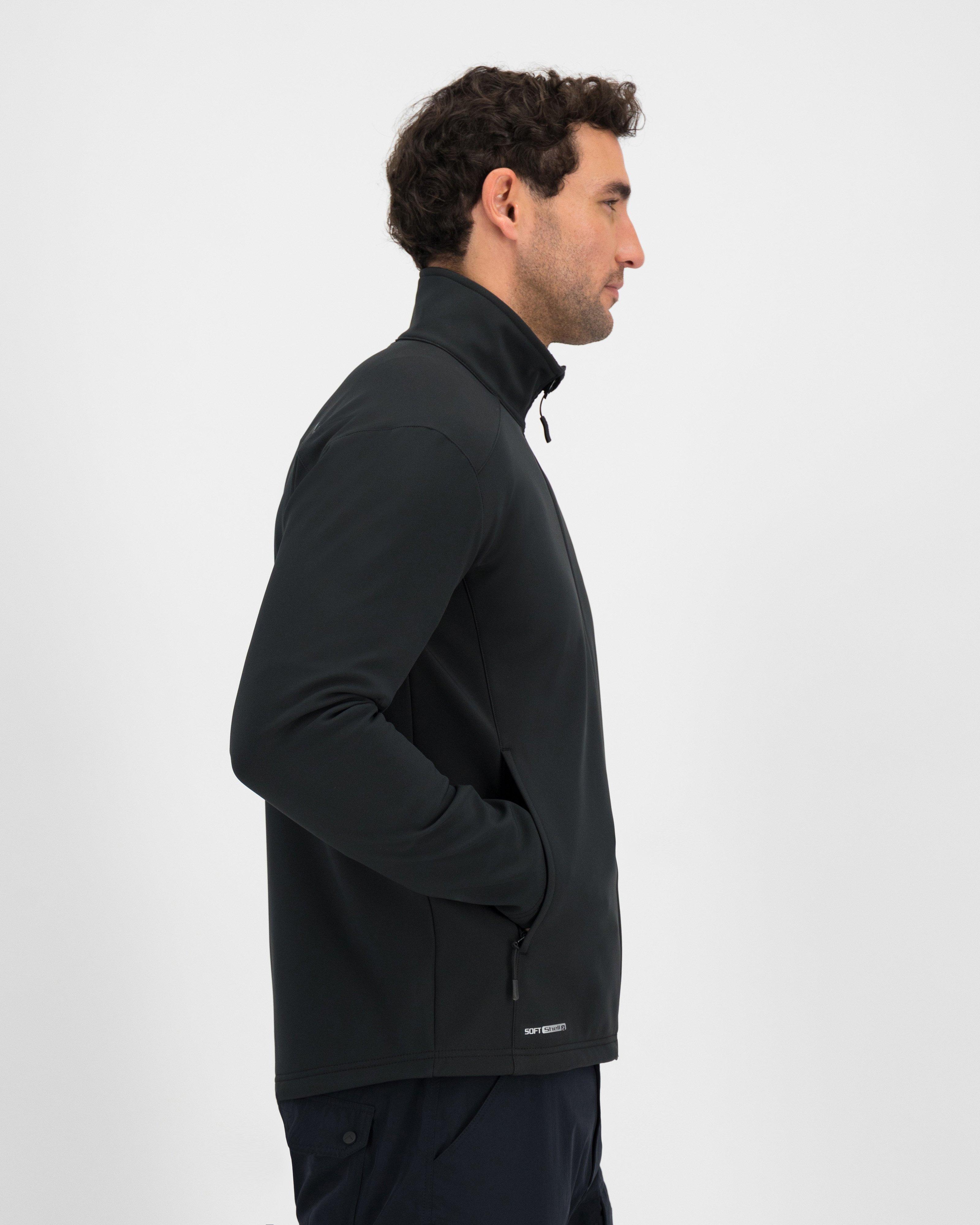 K-Way Men’s Felixx Eco Softshell Jacket -  Black