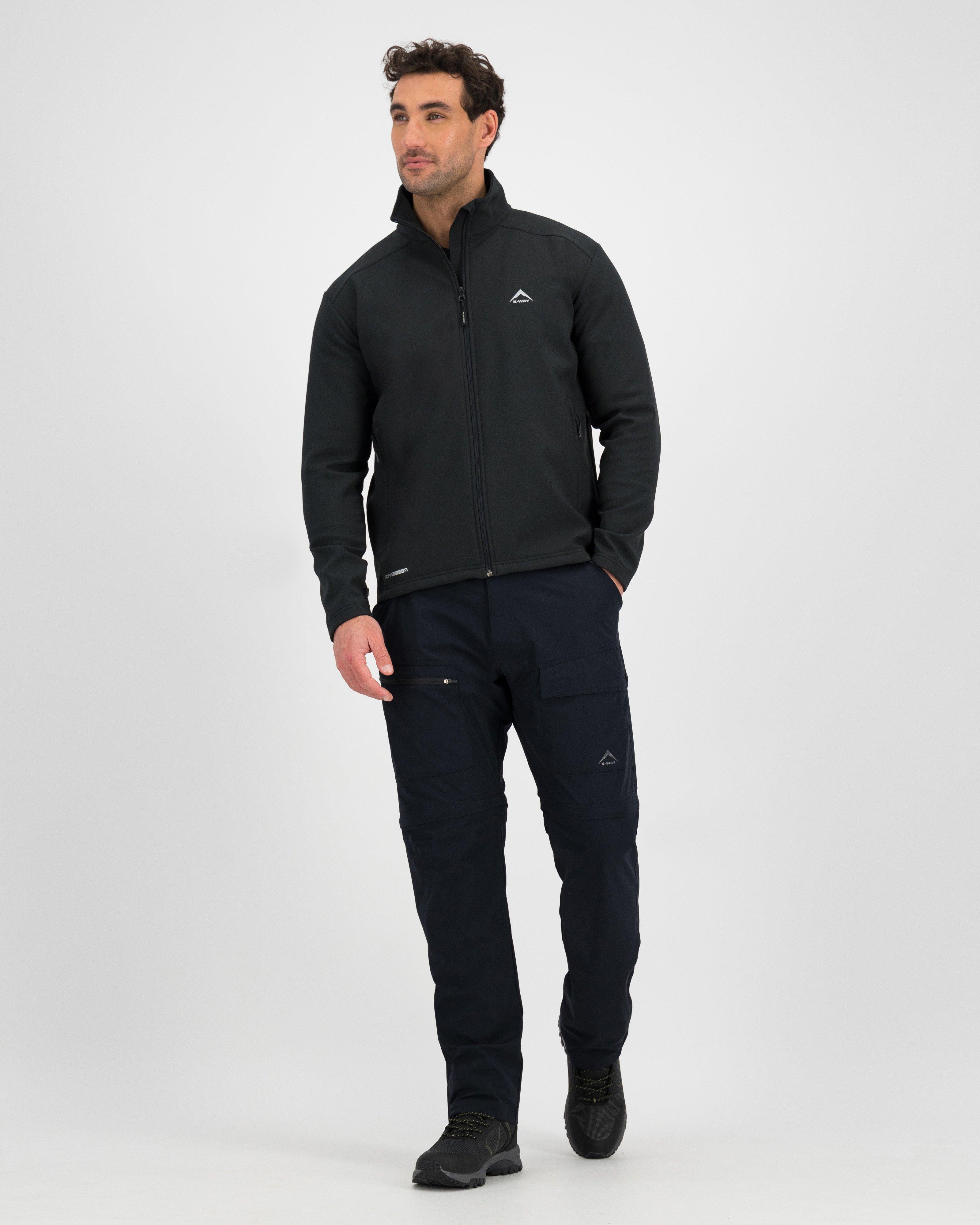 K-Way Men’s Felixx Eco Softshell Jacket -  Black