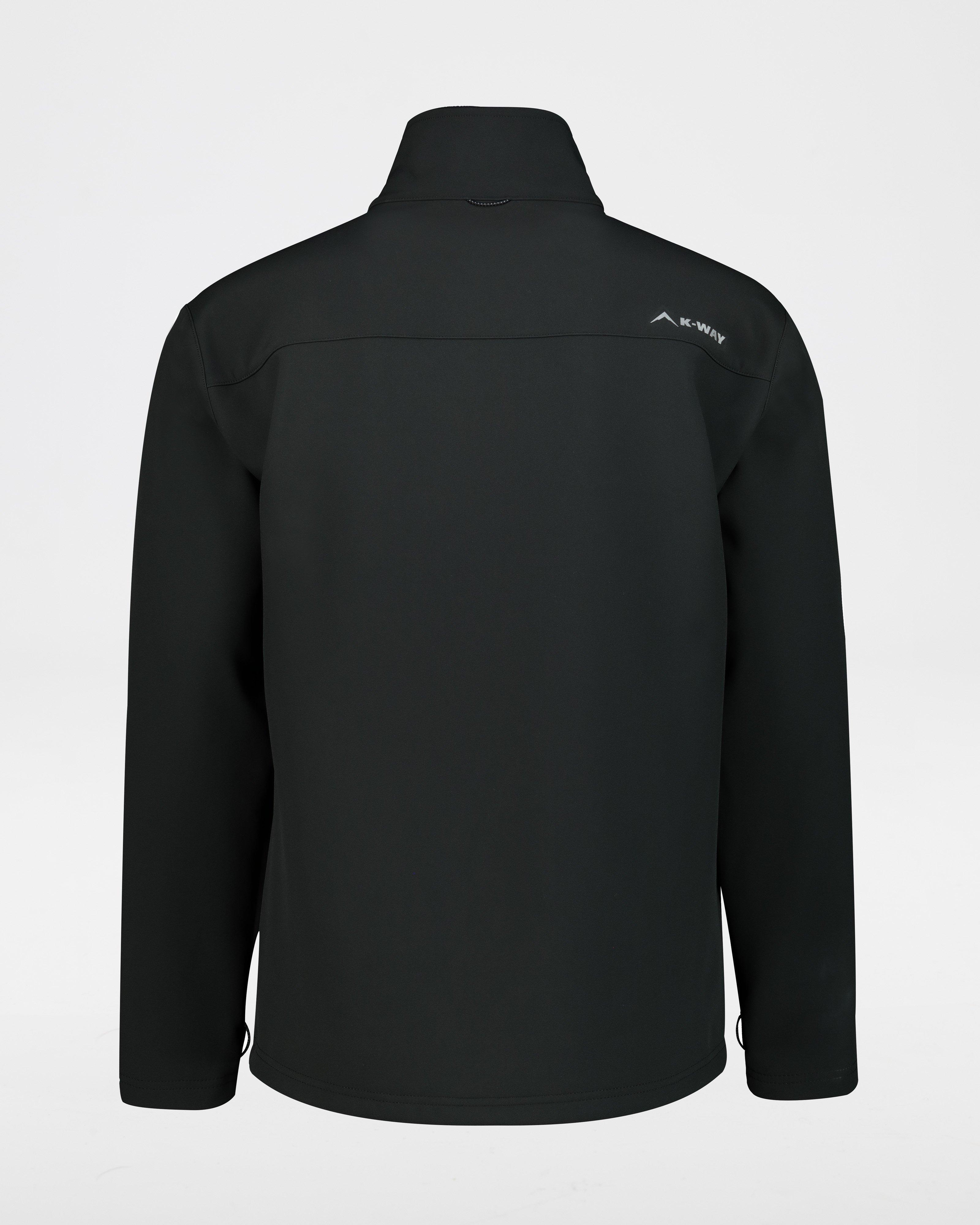 K-Way Men’s Felixx Eco Softshell Jacket -  Black