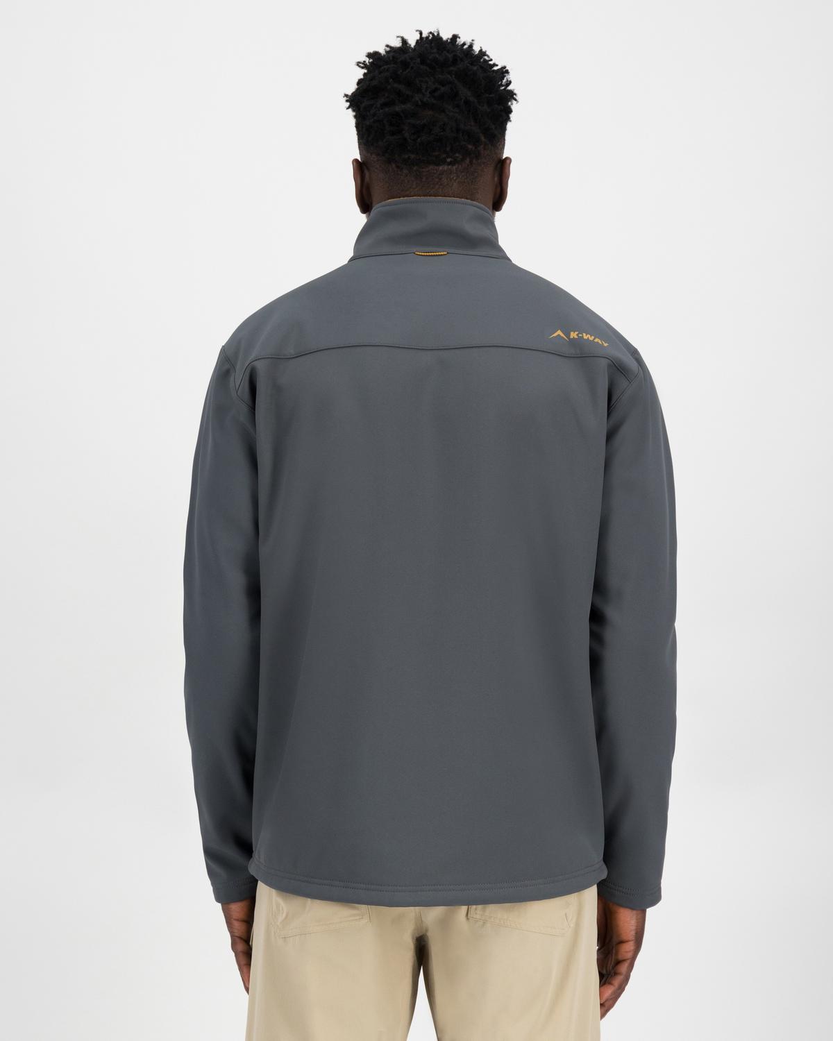 K-Way Men’s Felixx Eco Softshell Jacket -  Graphite