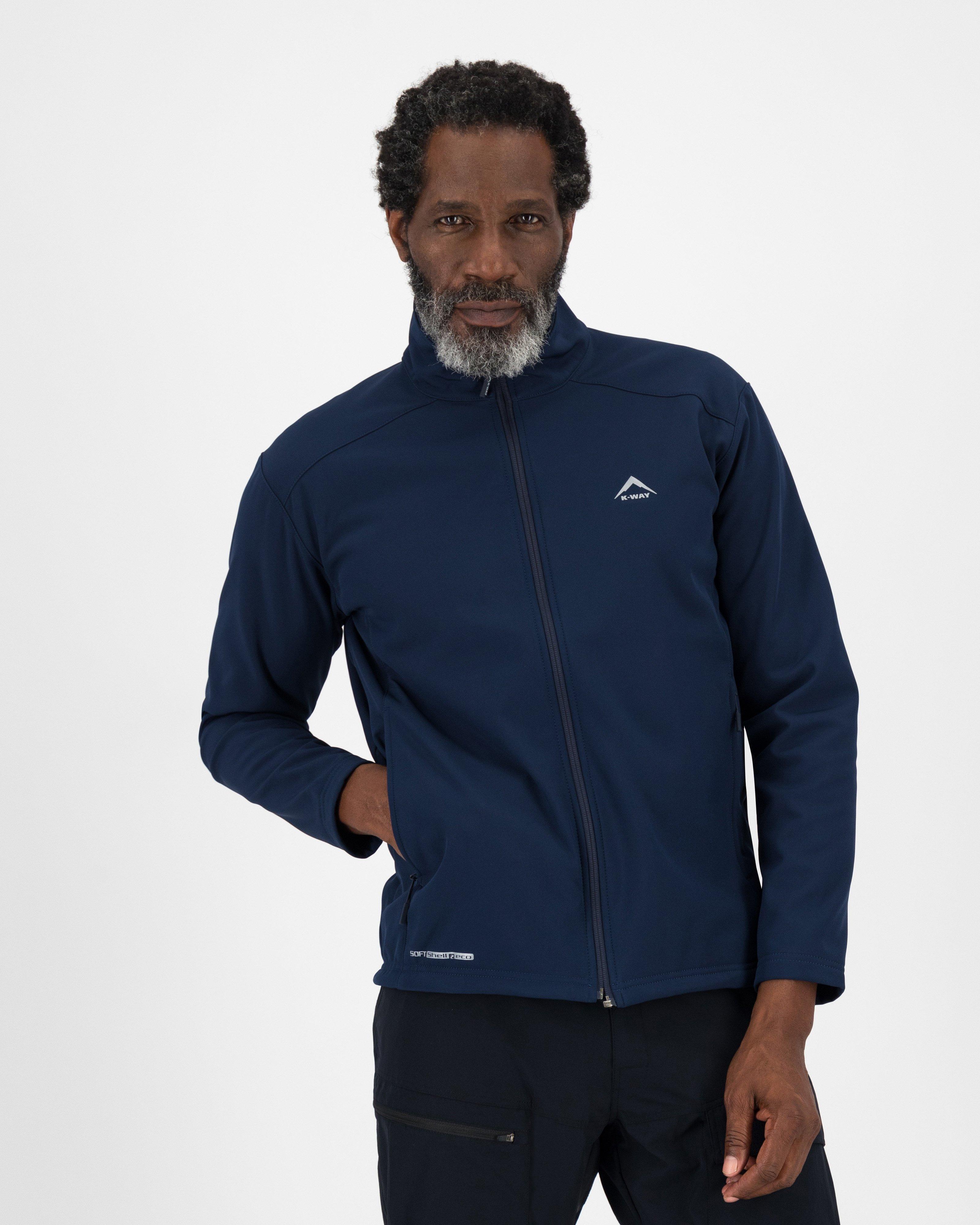 K-Way Men’s Felixx Eco Softshell Jacket -  Navy/Navy