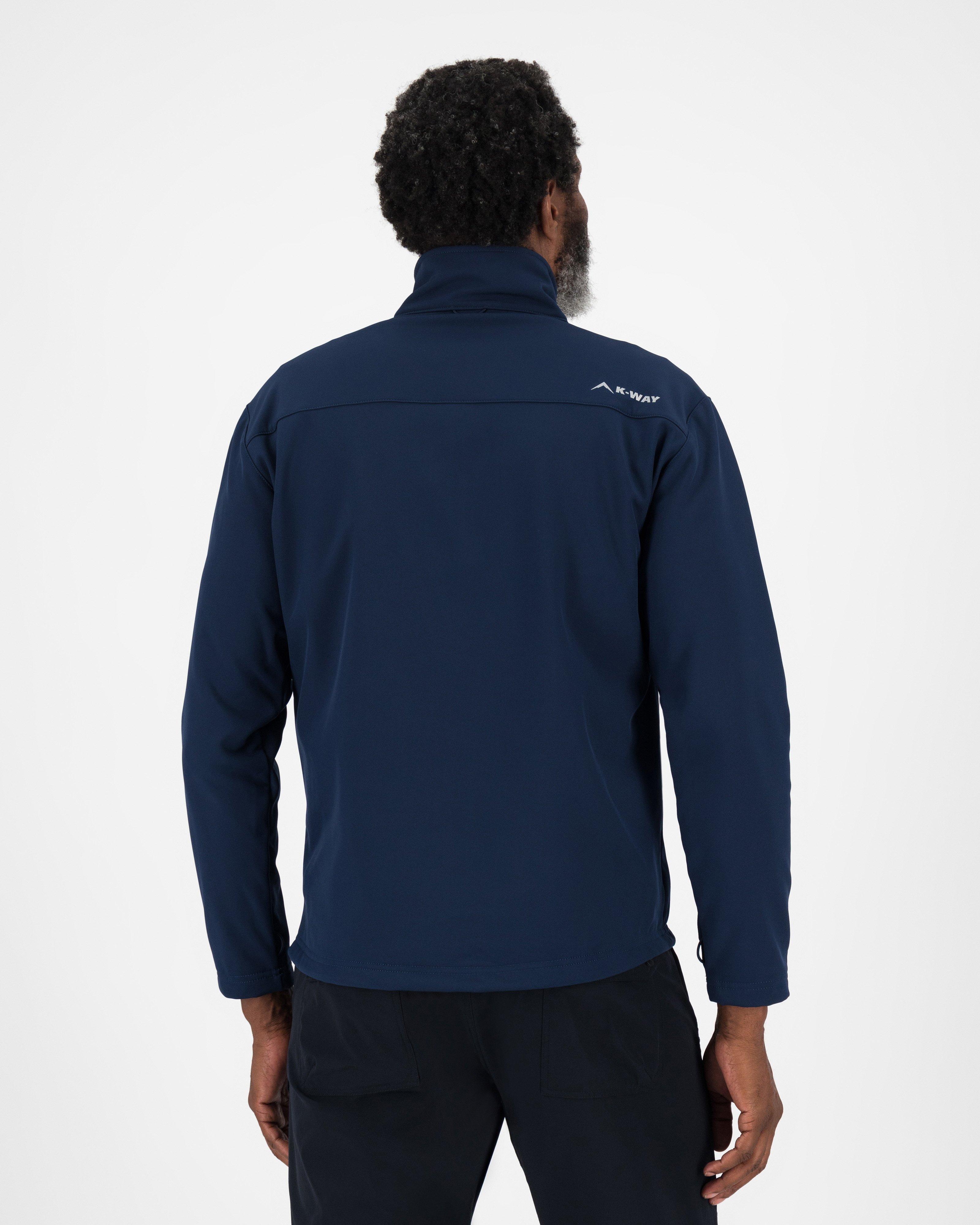 K-Way Men’s Felixx Eco Softshell Jacket -  Navy/Navy