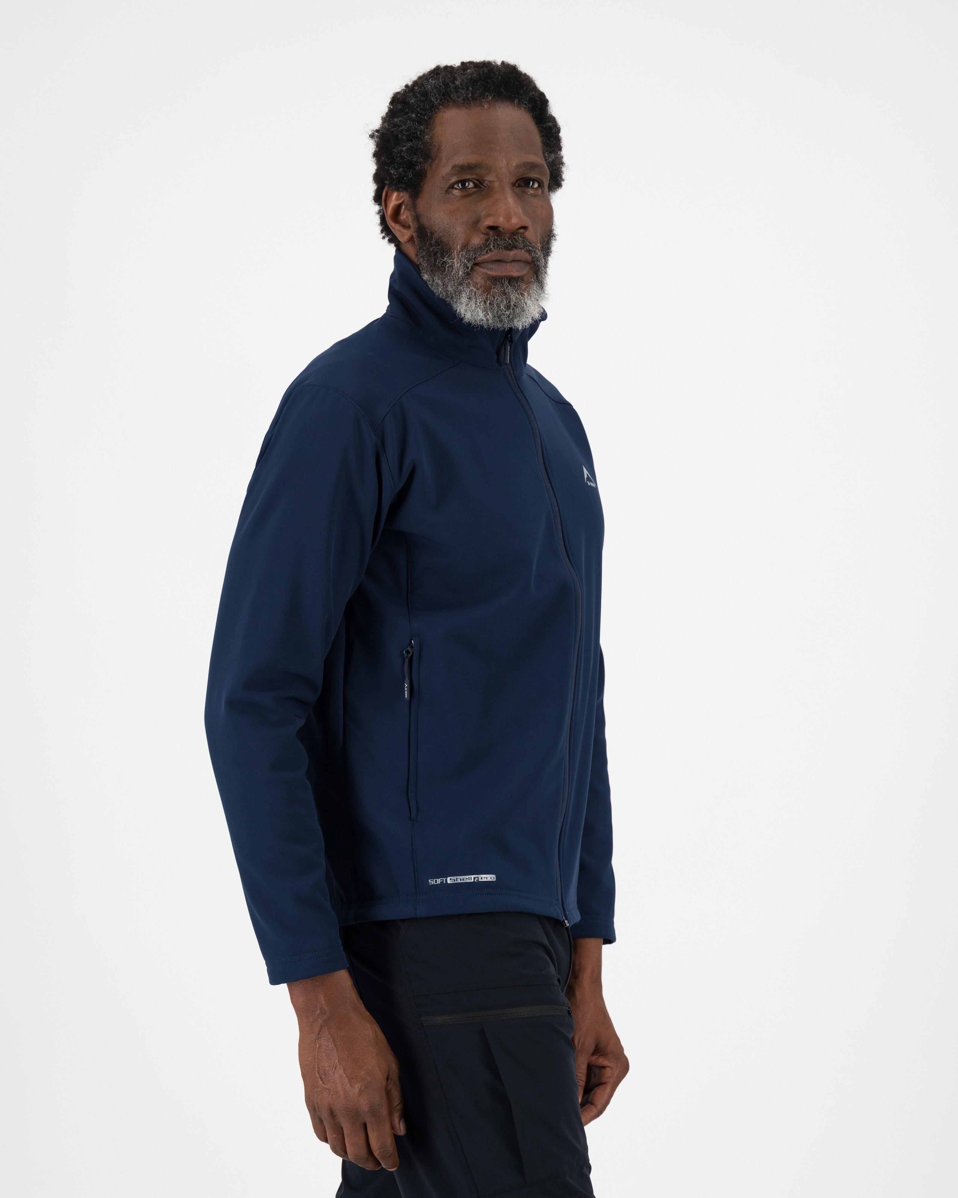 K-Way Men’s Felixx Eco Softshell Jacket -  Navy/Navy