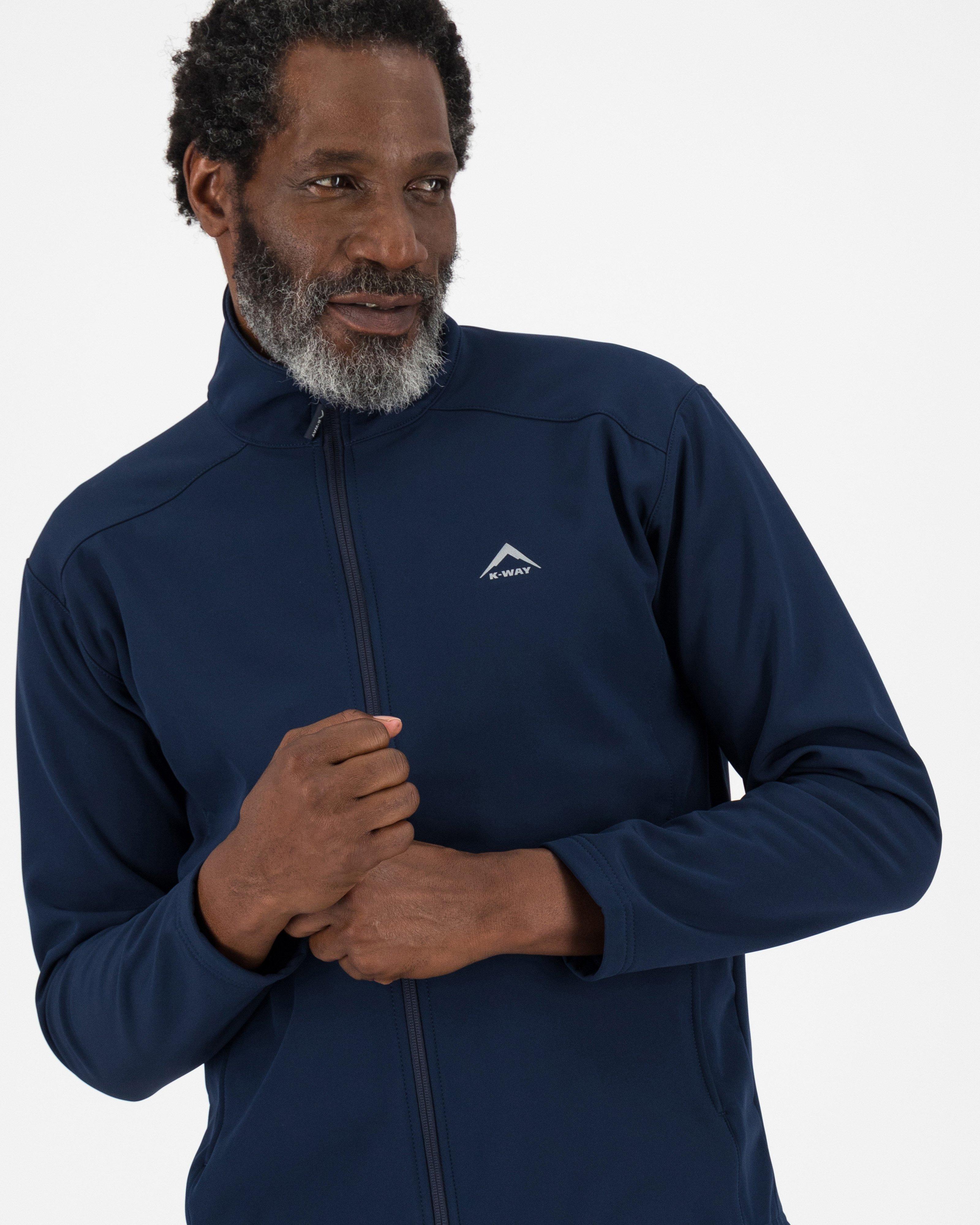 K-Way Men’s Felixx Eco Softshell Jacket -  Navy/Navy