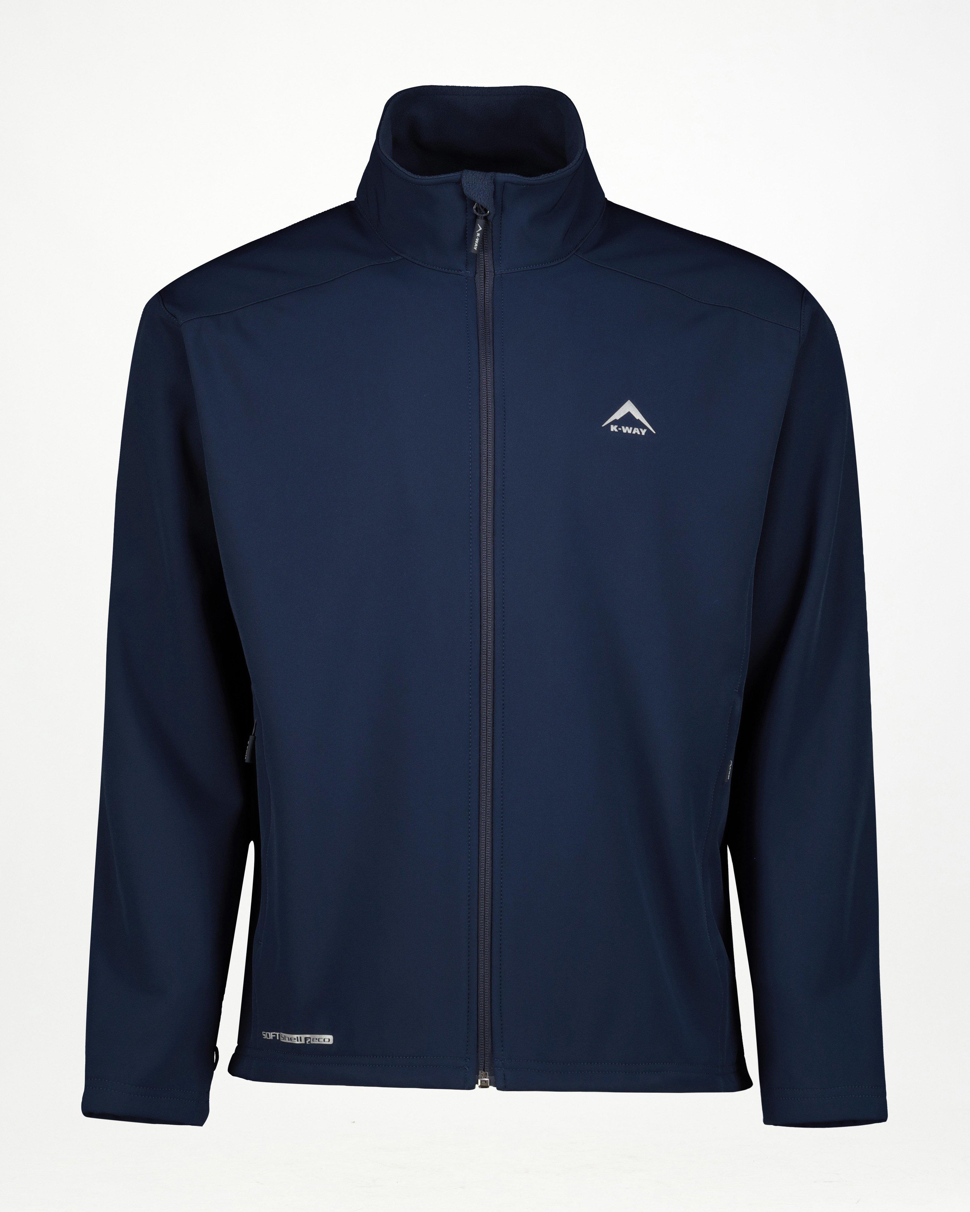 K-Way Men’s Felixx Eco Softshell Jacket -  Navy/Navy