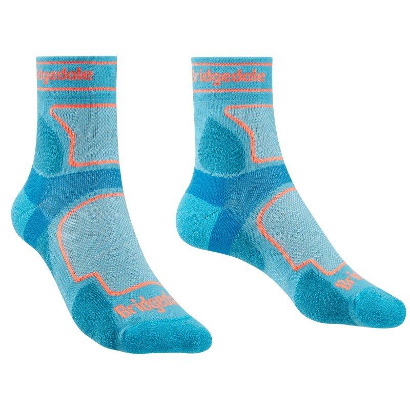 Bridgedale Women’s Coolmax Trail Running Crew Socks -  Blue