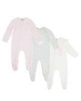Baby Girls Perfectly Pink 3-Pack Growers -  assorted