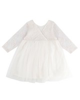 Baby Girls Be Kind Dress -  white