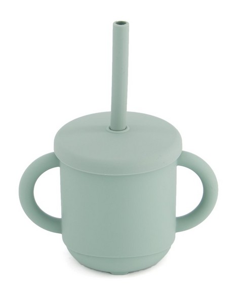 Silicone Sage Sippy Cup -  duck-egg