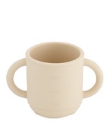 Silicone Creme Sippy Cup -  oatmeal