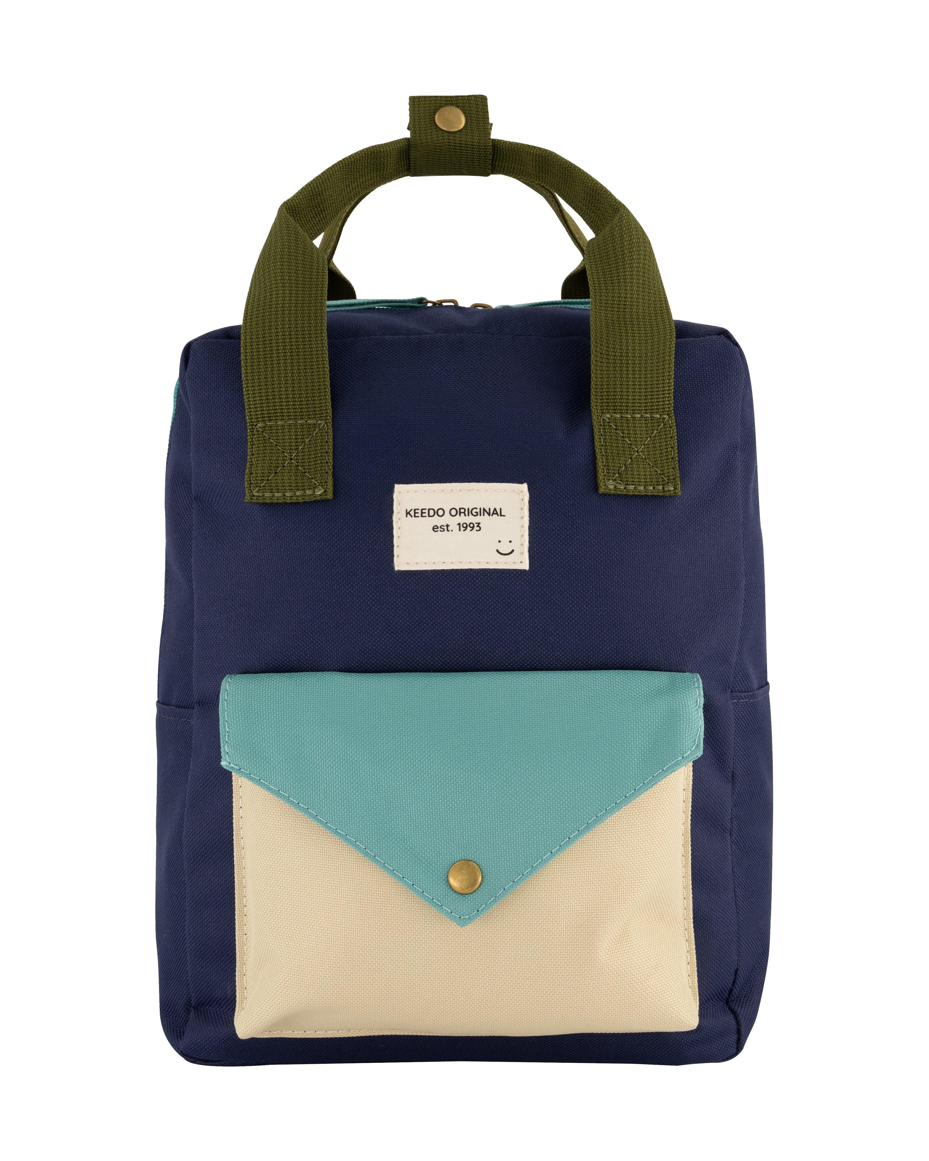Boys Navy Colourblock Backpack