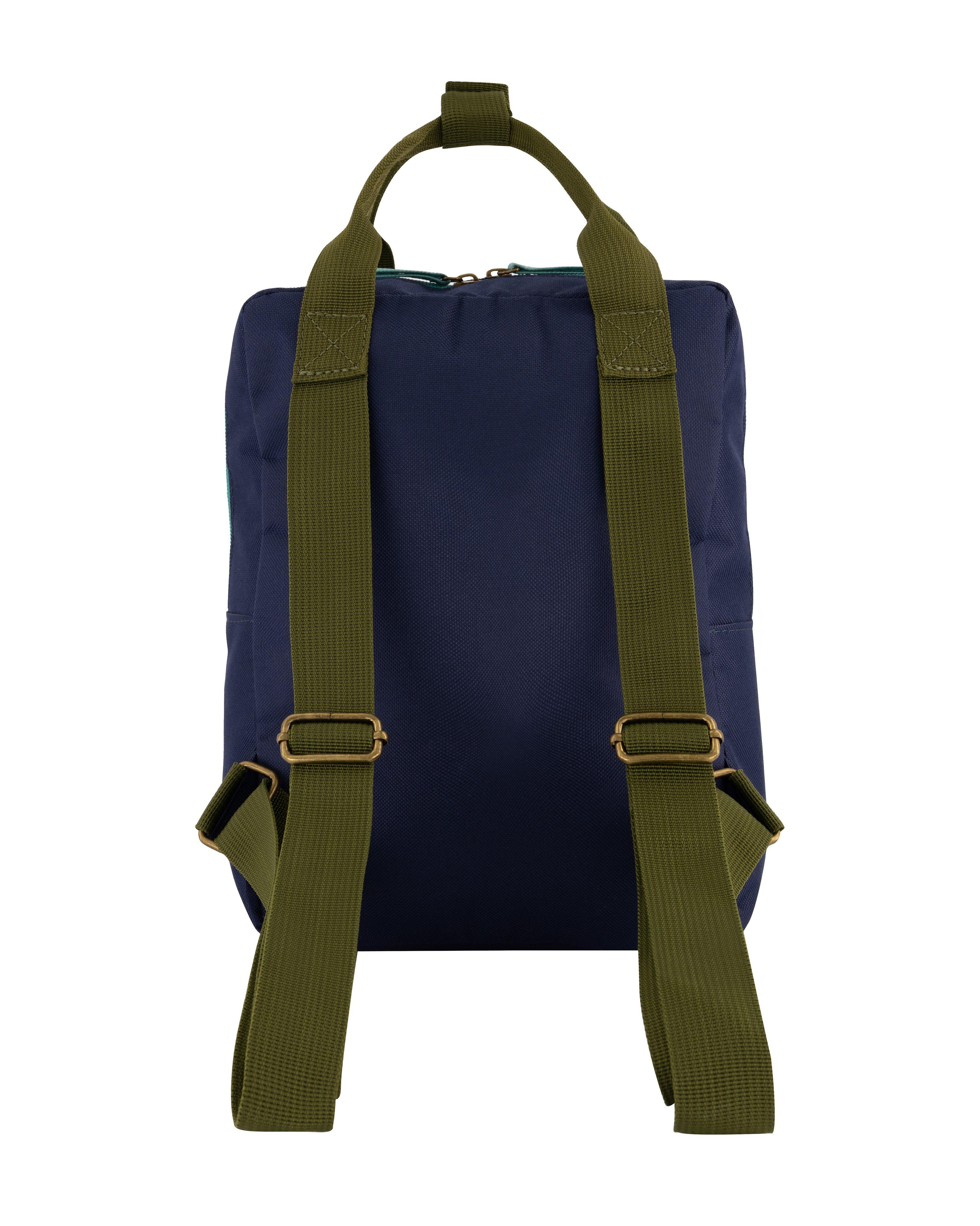 Boys Navy Colourblock Backpack
