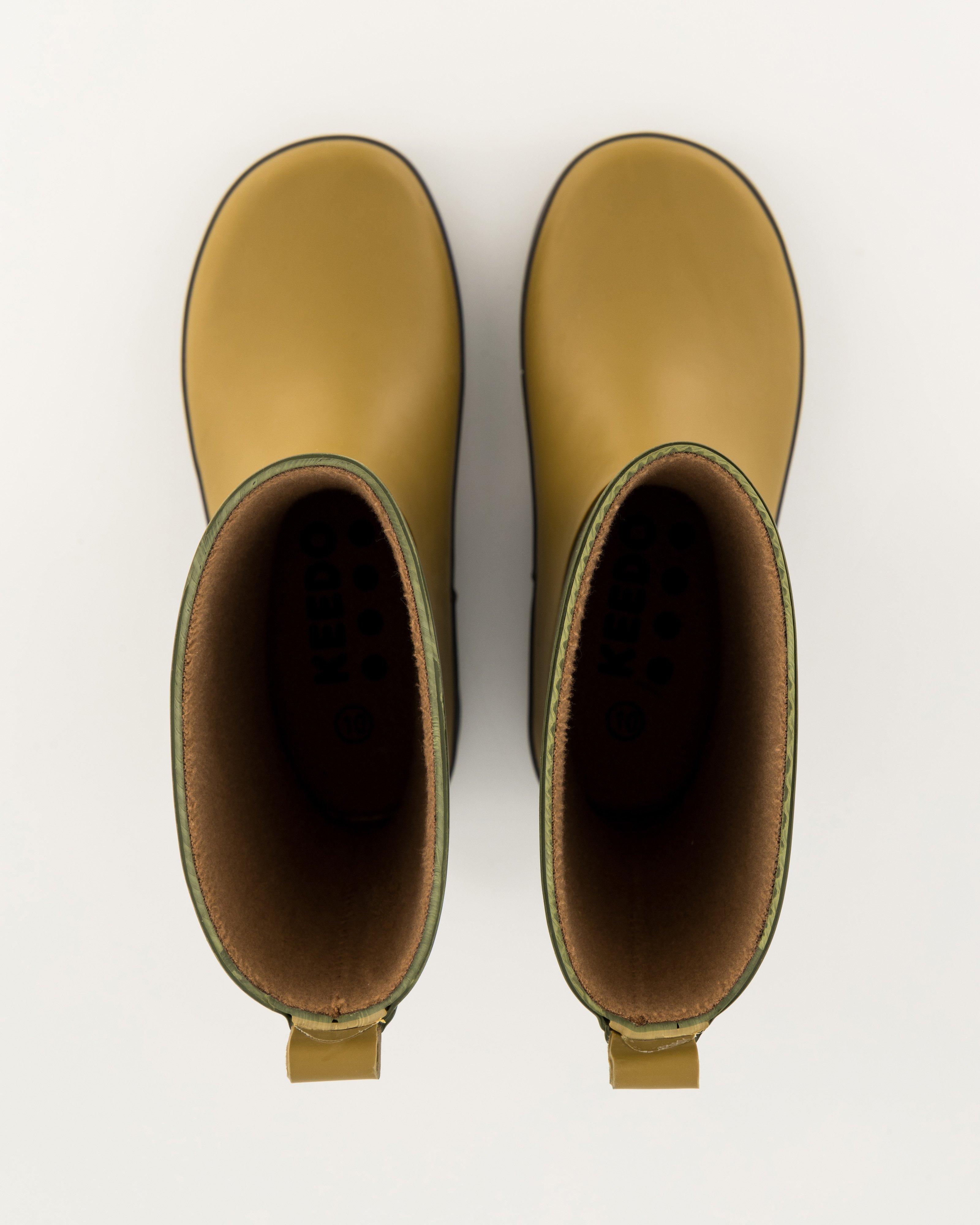 Kids Olive Colourblock Rainboots