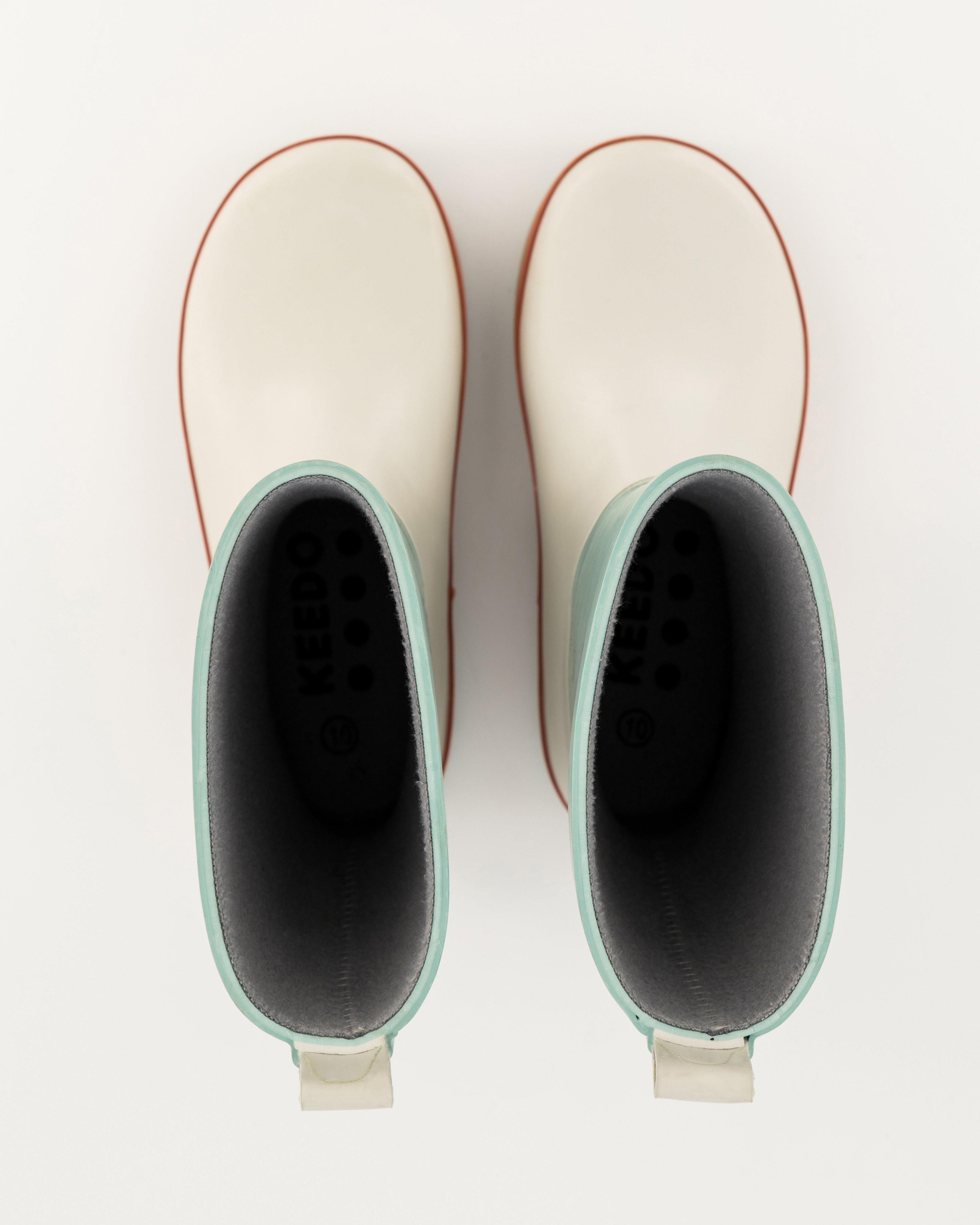 Boys Aqua Colourblock Rainboots