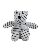Chris Stripe Bear Toy -  white