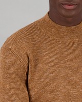 Men's Lambert Polo Neck Pullover -  brown