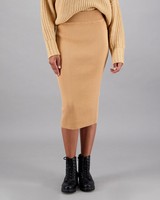 Women's Lena Knitted Skirt -  oatmeal