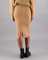 Women's Lena Knitted Skirt -  oatmeal
