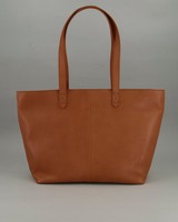 Women's Louise Leather Shopper Bag -  tan
