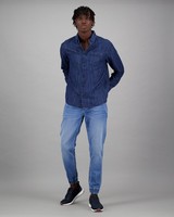 Men's Juan Regular Fit Denim Shirt -  indigo