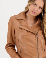 Women's Thabisa Leather Jacket -  tan