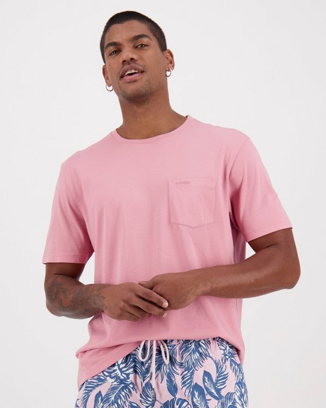 Men's Bandile Relaxed Fit T-Shirt -  pink