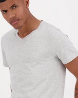 Men's 2-Pack V-Neck T-Shirts -  grey