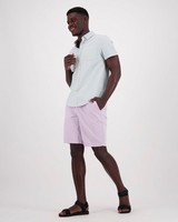 Men's Aron Linen Shorts -  lilac