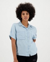 Women's Presli Denim Shirt -  lightblue