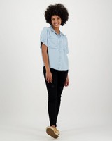 Women's Presli Denim Shirt -  lightblue