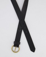 Women's Libby Leather Belt -  black