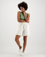 Women's Marie Sweat Shorts -  milk