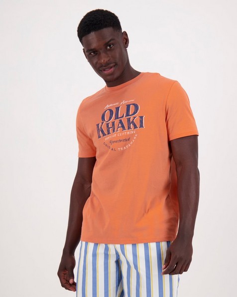 Men's David Relaxed Fit T-Shirt -  orange
