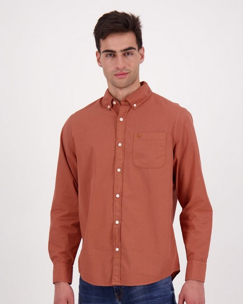Men's Charley Regular Fit Shirt -  brown
