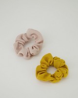 Women's Iona 2-Pack Scrunchie Hair Ties -  yellow