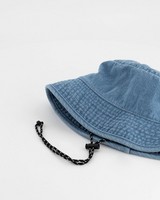 Men's Shorn Denim Bucket Hat -  lightblue