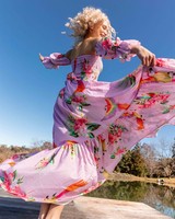 Women's Daria Tiered Skirt -  pink