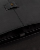 Men's Messina Leather Laptop Bag -  black