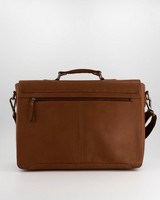 Men's Messina Leather Laptop Bag -  tan