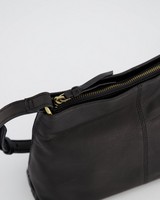 Women's Zora Leather Cross Body Bag -  black