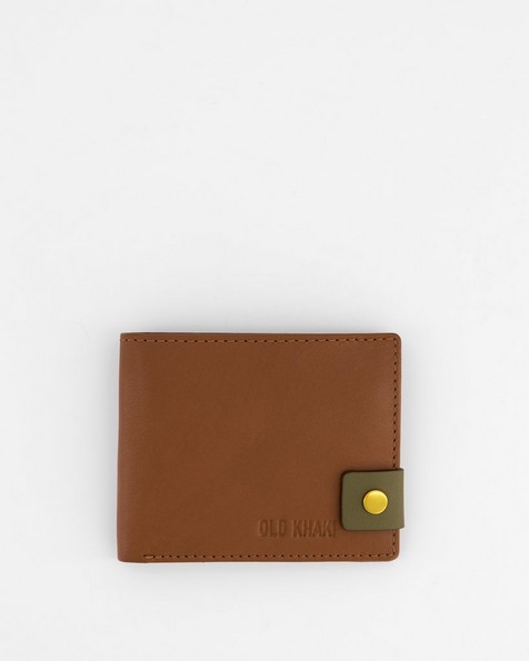 Men's Phoenix Pebbled Leather Wallet -  tan