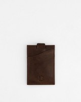 Men's Damian Leather Cardholder -  brown