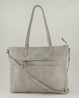 Women's Eloise Vegan Leather Shopper Bag -  grey