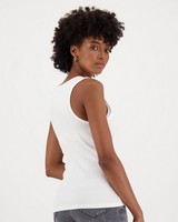 Women's Grace Ribbed Cami -  white